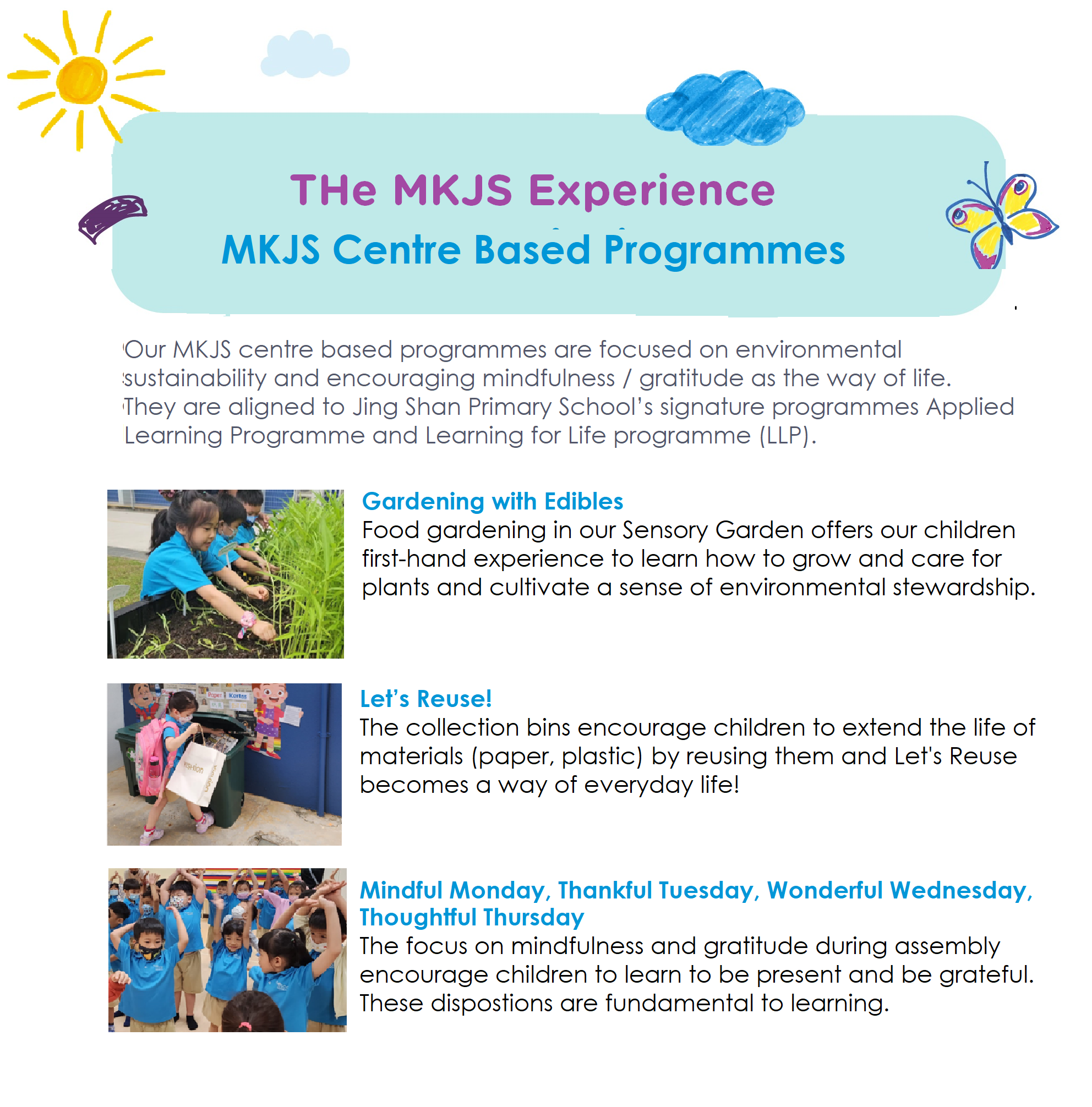 MKJS Centre Based Programmes